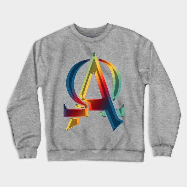 Greek Alphabet - Letter Alpha Omega 1 Crewneck Sweatshirt by EDDArt